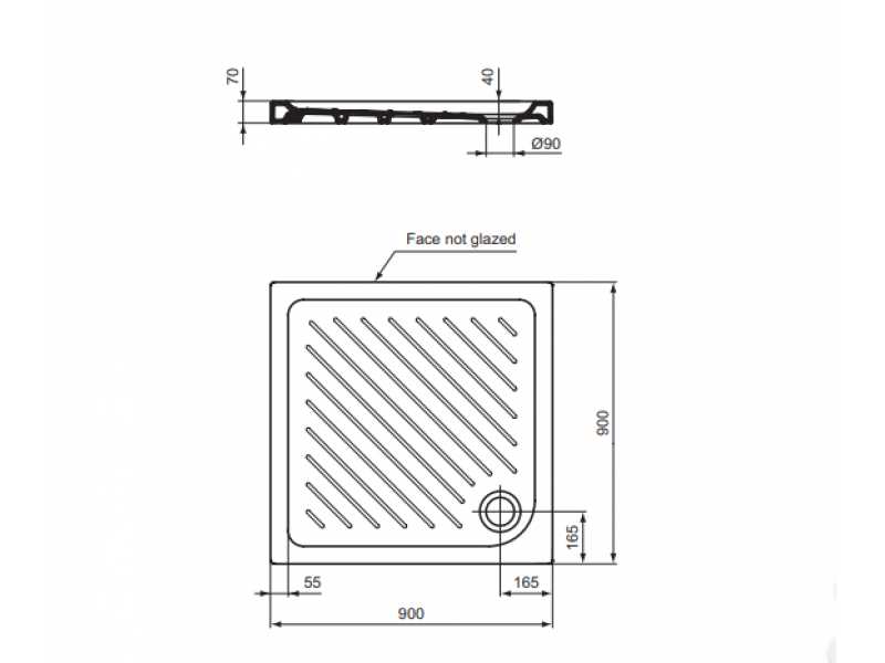 Купить Поддон Vidima 90 x 90 см, W833361 керамический, квадратный