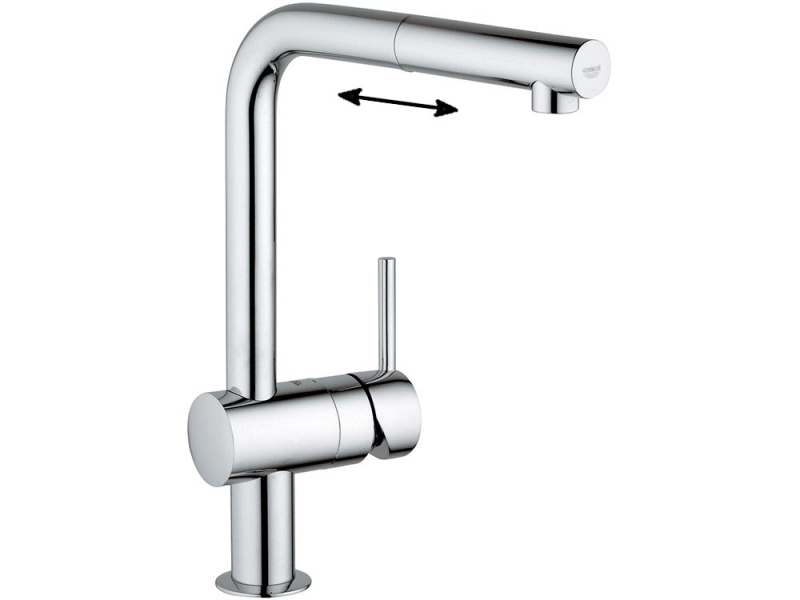 Купить Смеситель Grohe Minta 32168000 для кухонной мойки с выдвижным изливом