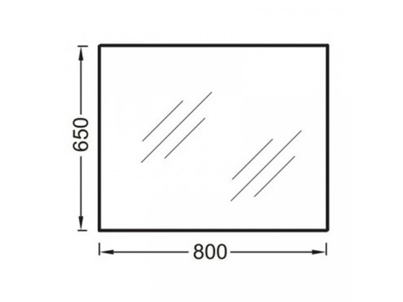 Купить Зеркало Jacob Delafon Ola EB1098-RU 80-65 см