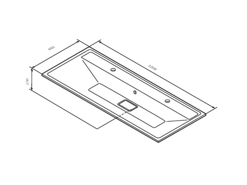 Купить Раковина Am.Pm Inspire 2.0 M50AWPX1201WG искусственный мрамор, 120 см, с переливом