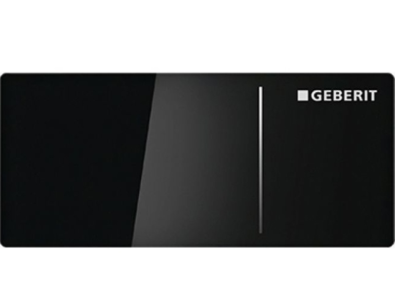 Купить Клавиша Geberit Omega Type 70 115.084.SJ.1 для унитаза, двойной смыв, стекло/алюминий, цвет черный