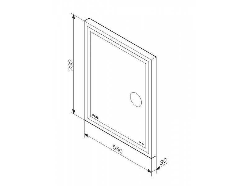 Купить Зеркало Am.Pm Gem 55 с led-подсветкой часами и косметическим зеркалом M91AMOX0553WG