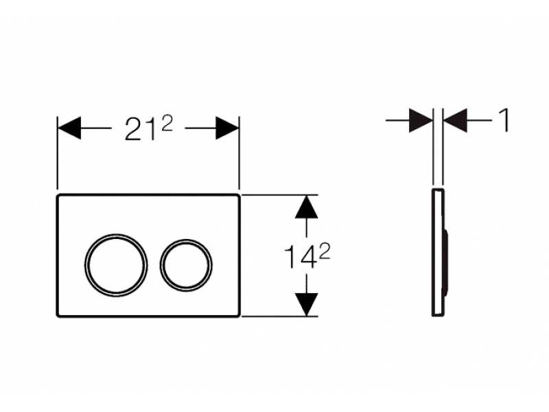 Купить Кнопка Geberit Omega Type 20 115.085.KK.1, белая, золото