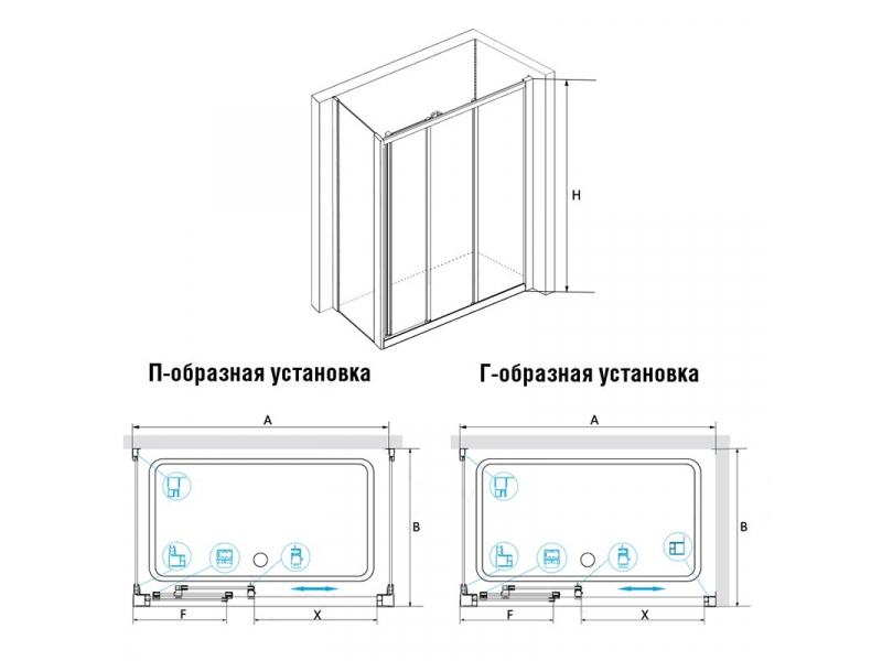 Купить Душевой уголок RGW CL-40, 040940859-11, 85 х 90 x 185 см, дверь раздвижная, стекло прозрачное, хром