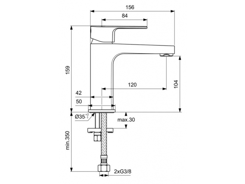 Купить Смеситель Ideal Standard Cerafine Model D Grande для раковины, хром, BC553AA