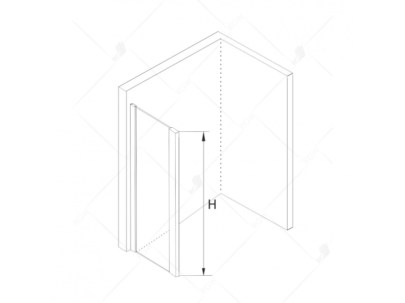 Купить Душевой уголок RGW CL-48 В 32094890-14 100 х 90 см, дверь раздвижная, стекло прозрачное, черный