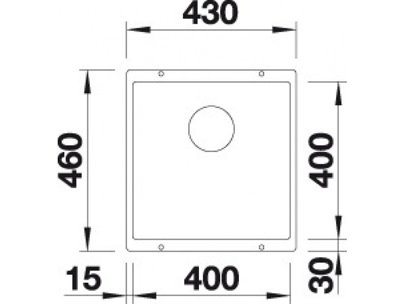 Купить Кухонная мойка Blanco Subline 400-U 523422, антрацит