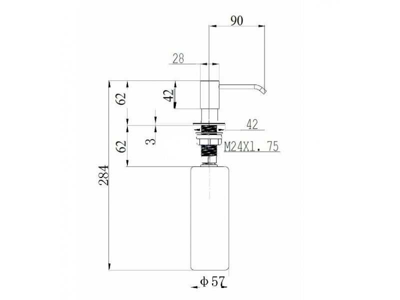 Купить Дозатор моющего средства Alveus Granital Callas G11 1129074, белый