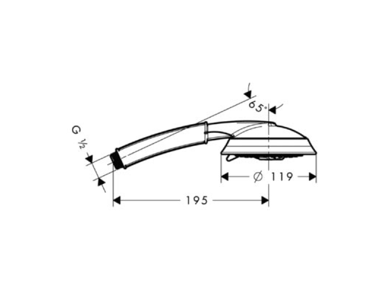 Купить Душевая лейка Hansgrohe Raindance Classic 100 Air 3jet 28548000, хром