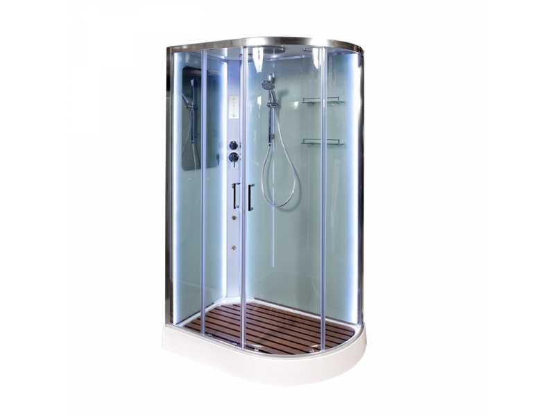 Купить Душевая кабина Deto A 102 L/R 120 x 80 см, с крышей, Led и гидромассажем