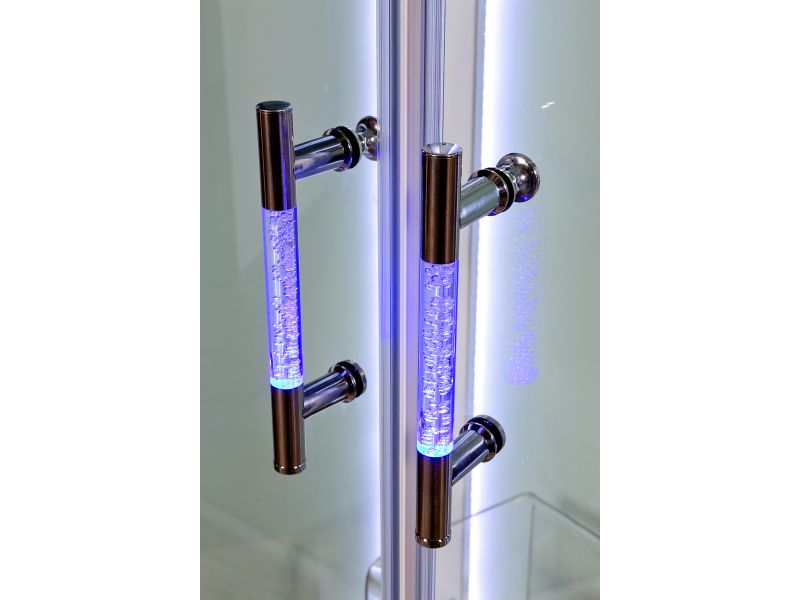 Купить Душевая кабина Deto A 102 L/R 120 x 80 см, с крышей, Led и гидромассажем