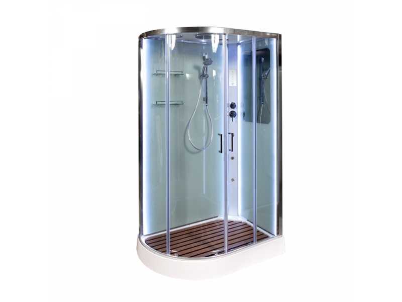Купить Душевая кабина Deto A 102 L/R 120 x 80 см, с крышей, Led и гидромассажем