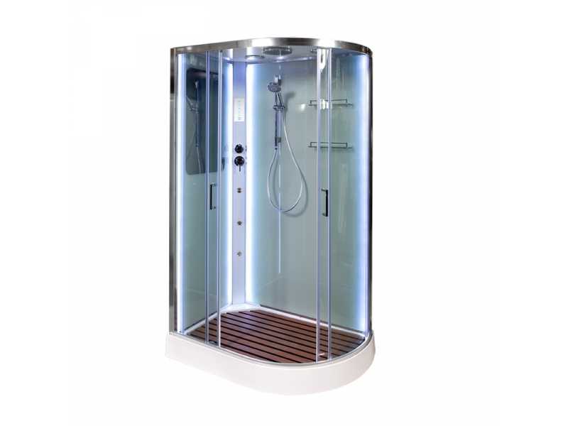 Купить Душевая кабина Deto A 102 L/R 120 x 80 см, с крышей, Led и гидромассажем