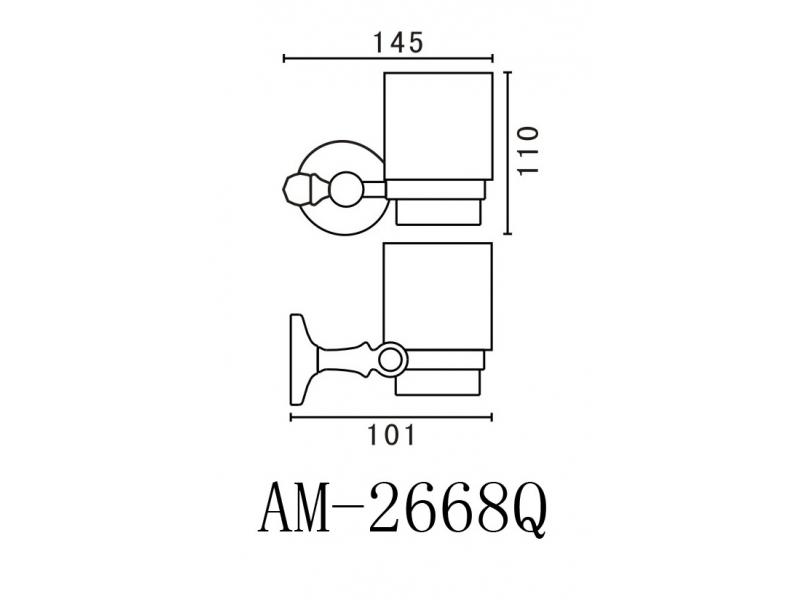 Купить Стакан Art&Max Antic AM-E-2668Q