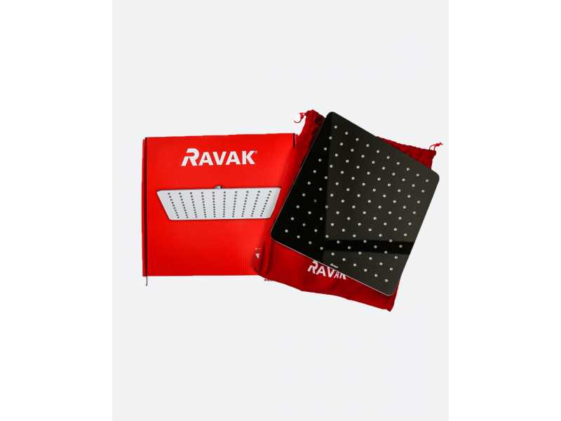 Купить Верхний душ Ravak Chrome Slim 982.00, 30х30 см, 1 режим струи, без держателя, хром, X07P016