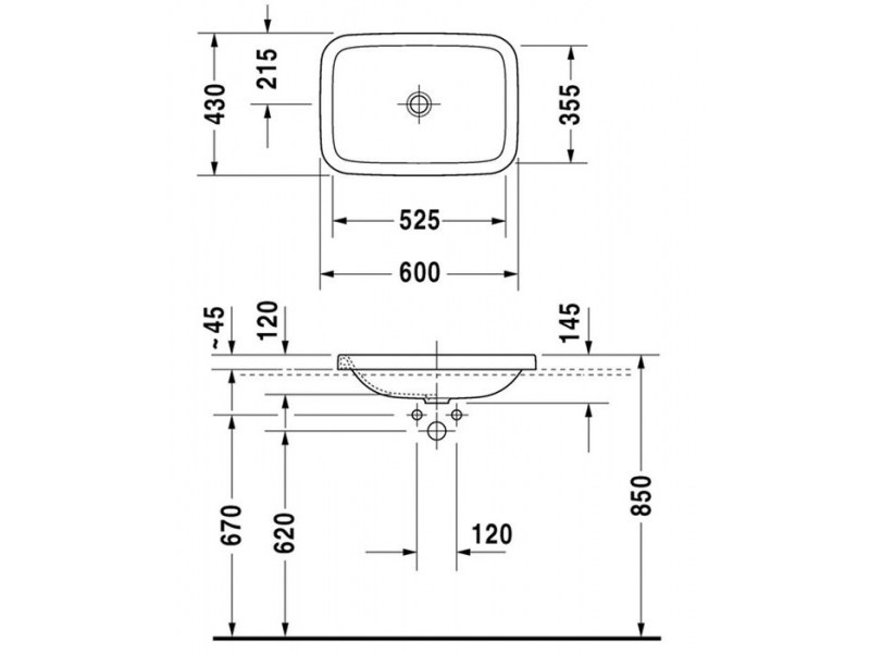 Купить Раковина Duravit Durastyle 0372600000