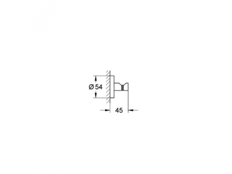 Купить Крючок Grohe Essentials 40364001, хром