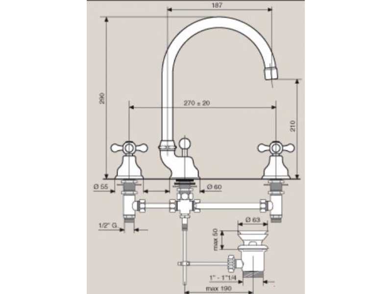 Купить Смеситель для раковины Emmevi Deco Classic 12043BR, бронза