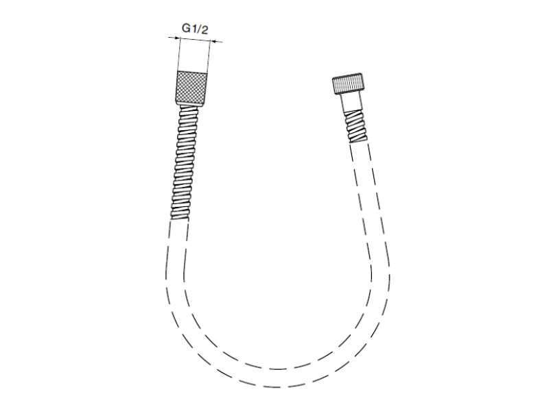 Купить Душевой шланг Ideal Standard Idealrain, M1/2“xM1/2“, 180 см, хром, A2427AA