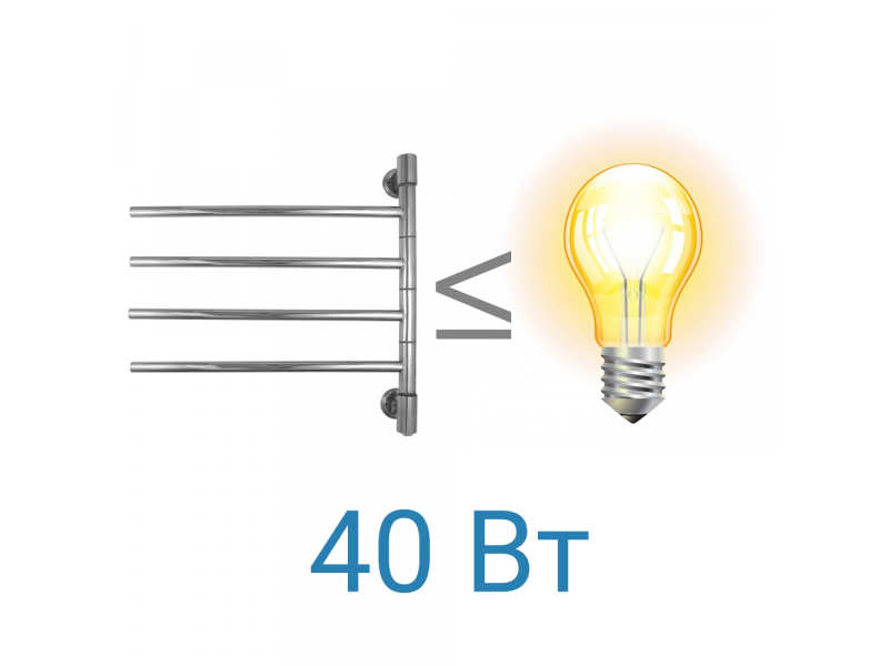 Купить Полотенцесушитель электрический Energy I chrome G4, ширина 55.5 см, высота 54 см