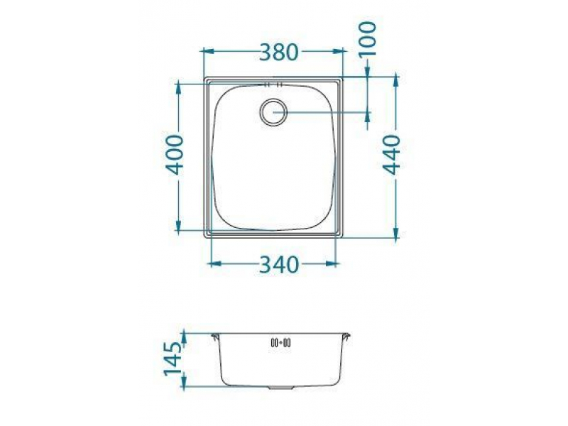 Купить Мойка кухонная Alveus BASIC 10 SAT-90 380 x 440 1082195