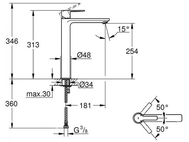 Купить Смеситель для раковины Grohe Lineare New 23405001