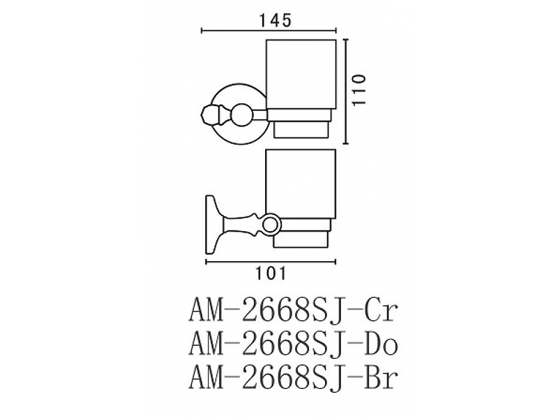 Купить Стакан Art&Max Antic Crystal AM-E-2668SJ-Do, золото