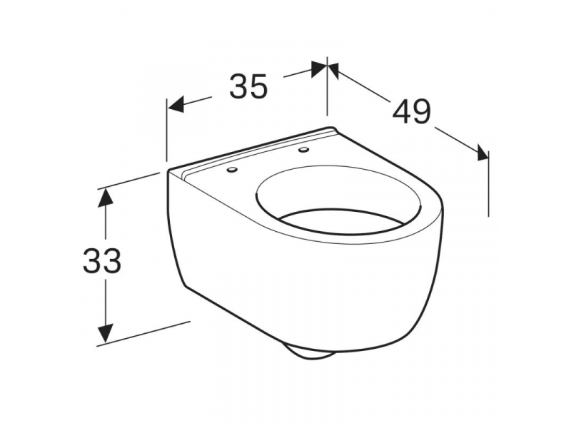 Купить Подвесной унитаз Geberit iCon XS 204030000 35.5x49 см