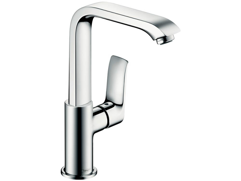 Купить Смеситель для раковины Hansgrohe Metris 31087000 высокий, со сливным гарнитуром