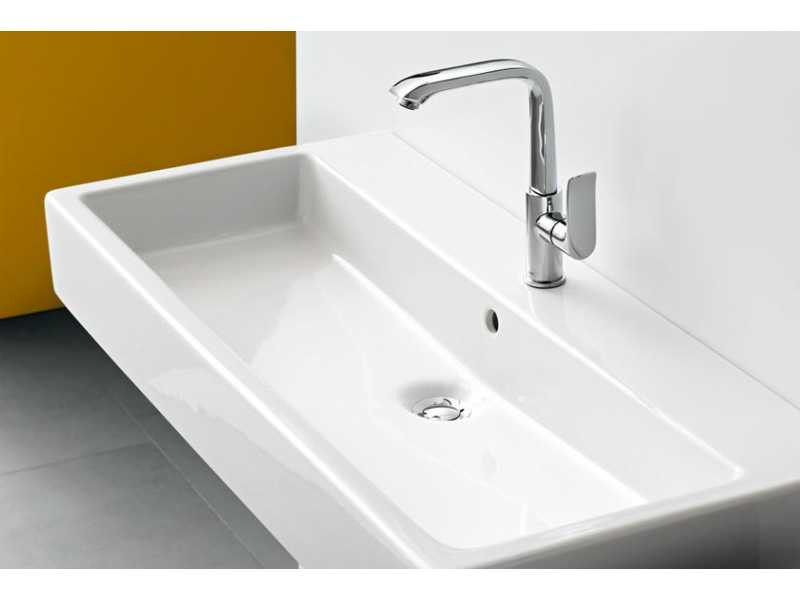 Купить Смеситель для раковины Hansgrohe Metris 31087000 высокий, со сливным гарнитуром