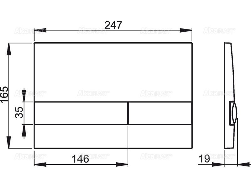 Купить Клавиша смыва AlcaPlast M1730