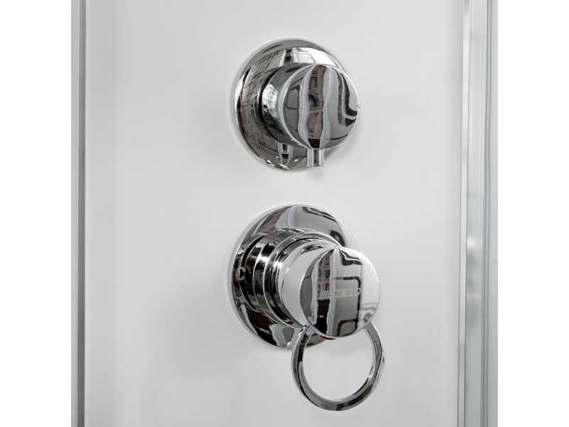 Купить Душевая кабина Deto Em EM2712 L/R N LED гм 120 x 80 см, без крыши, с Led подсветкой, с гидромассажем