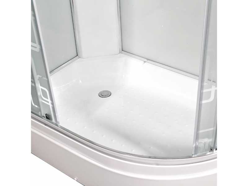 Купить Душевая кабина Deto Em EM2712 L/R N LED гм 120 x 80 см, без крыши, с Led подсветкой, с гидромассажем