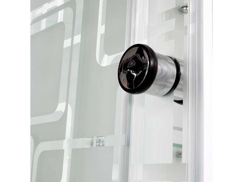 Купить Душевая кабина Deto Em EM2712 L/R N LED гм 120 x 80 см, без крыши, с Led подсветкой, с гидромассажем