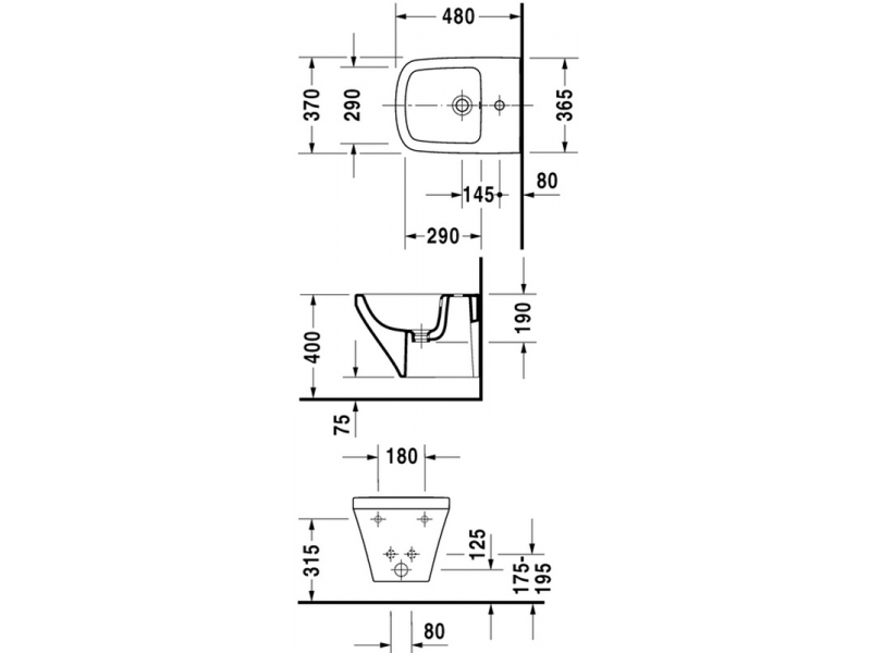 Купить Биде Duravit Durastyle 2285150000, подвесное