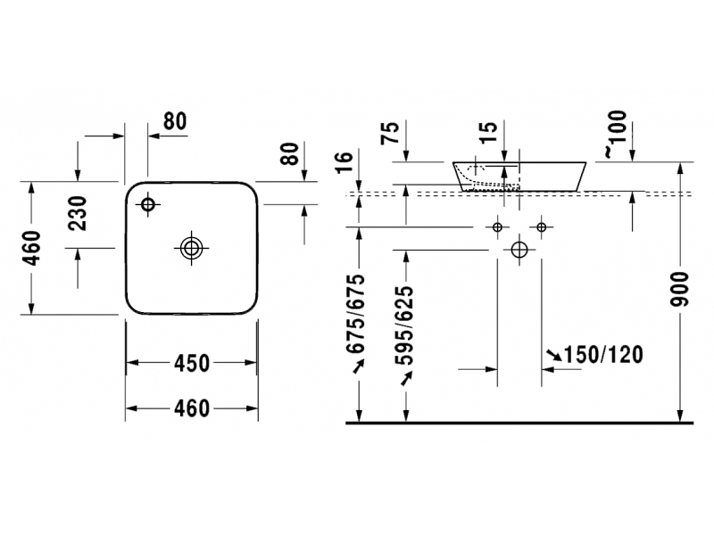 Купить Рукомойник Duravit Cape Cod 2340460000