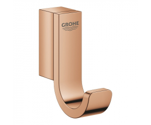 Крючок одинарный Grohe Selection 41039DA0, розовая бронза глянец