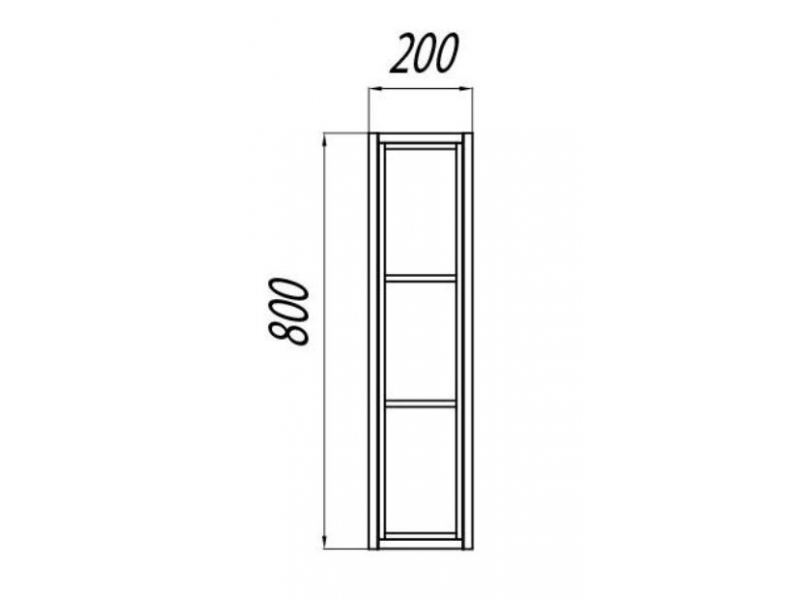 Купить Модуль для зеркала Акватон Брук 20, 1A200903BCDF0, дуб феррара