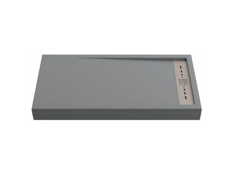 Купить Поддон литьевой Bas Stella 120 x 70 см, ЛП00136, серый (cement grey)