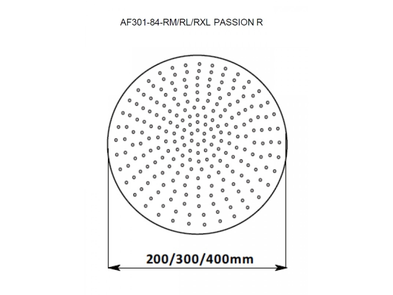 Купить Верхний душ Aquanet Passion AF301-84-RL, 30x30 см,1 режим струи, без держателя, хром (242979)