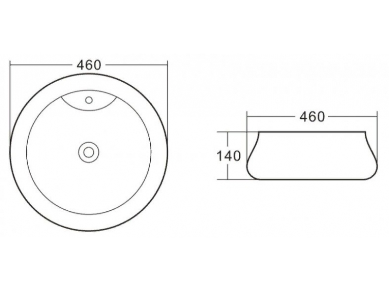 Купить Раковина BelBagno BB1398 накладная 46 х 46 х 14 см