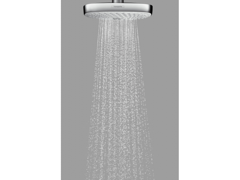 Купить Верхний душ Hansgrohe Croma Select E 180 26524000, 18х18 см, 2 типа струи, без держателя, хром