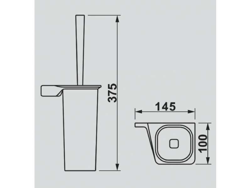 Купить Щетка для унитаза Art&Max Gina AM-G-2739-Nr черный