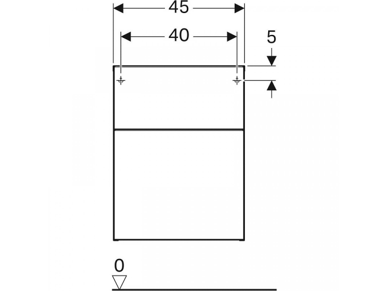 Купить Шкафчик Geberit iCon 840047000, 45 см, цвет платиновый