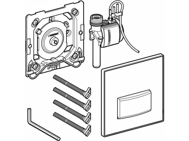 Купить Клавиша Geberit Sigma Type 50, черный, хром, 116.016.DW.5