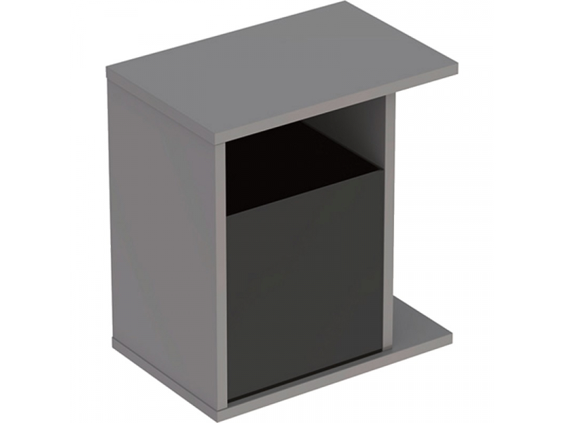 Купить Шкафчик Geberit iCon 840239000, 37 см, с многофункциональным ящиком, цвет платиновый