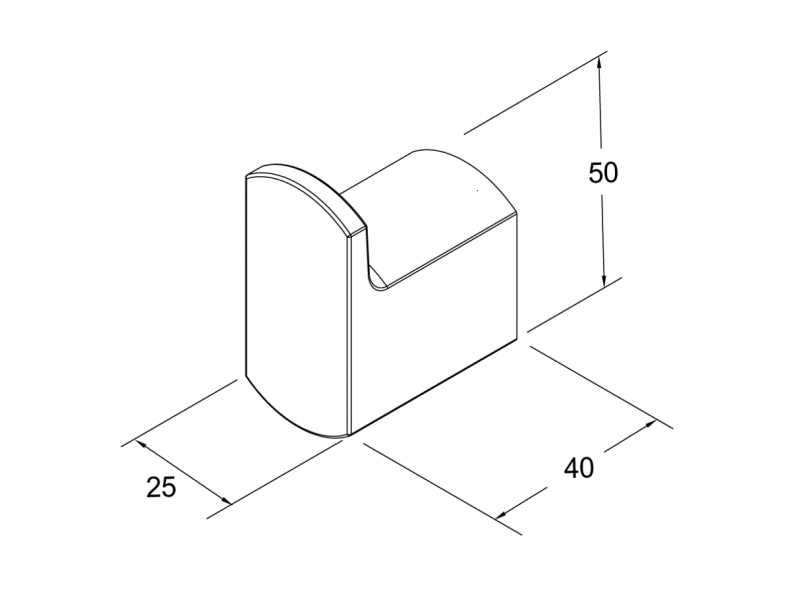 Купить Крючок Gustavsberg Square GB41103904 2.5 x 4 x 5 см, хром