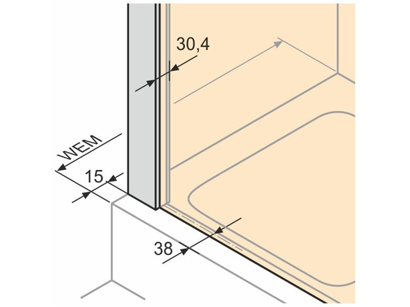 Купить Душевая дверь в нишу Huppe X1 140701.069.321, 190 x 80 см распашная