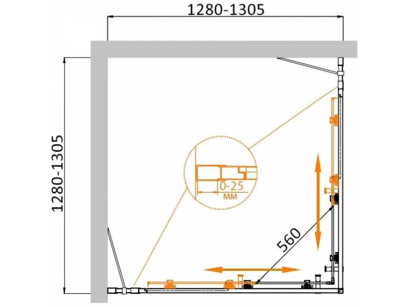 Купить Душевой уголок Cezares Molveno-A-22-100+30-P-Cr, 130 x 130 x 190 см, стекло текстурное Punto, хром