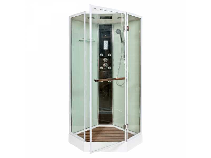 Купить Душевая кабина Deto Z Z900 Mictic 90 x 90 x 220 см с гидромассажем, хром